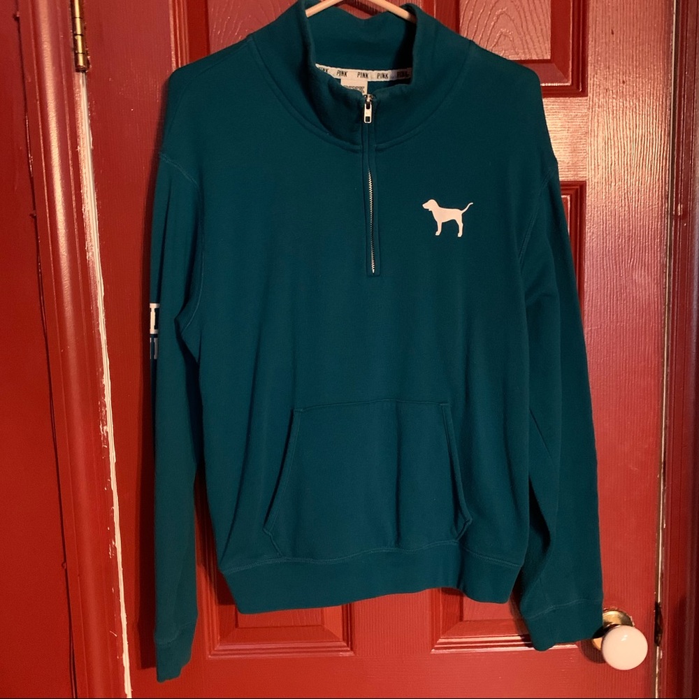 PINK quarter zip sweatshirt